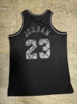 23 Michael Jordan Chicago Bulls 1997-98 Leather Snakeskin Maillot